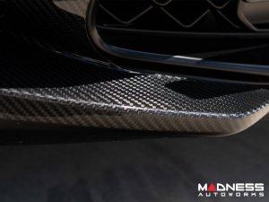 Alfa Romeo Stelvio Carbon Fiber Front Bumper Flaps - Quadrifoglio